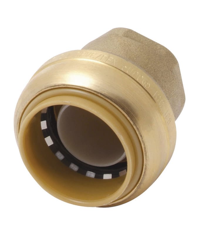 Sharkbite UR520A Push to Connect 1 in. PTC Brass End Stop