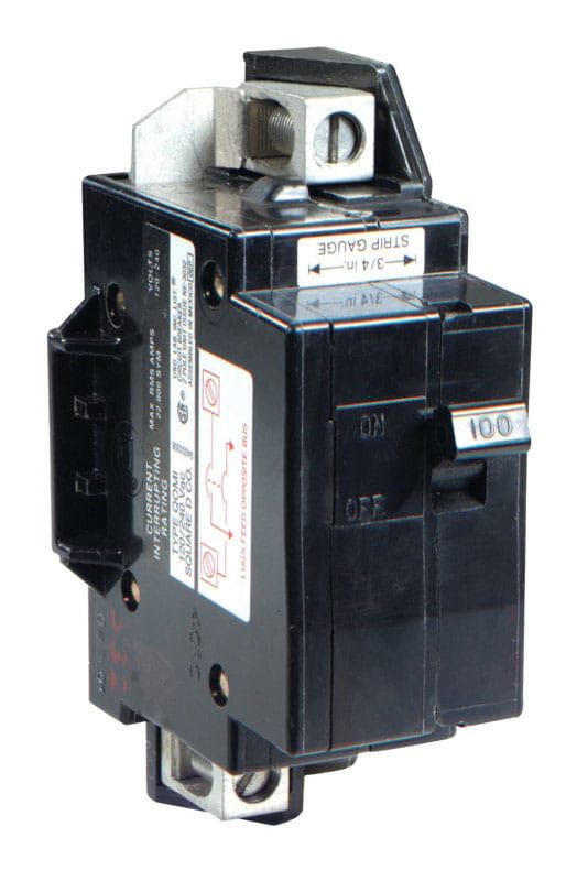 Square D QOM100VHCP QO 100 amps Plug In 2-Pole Circuit Breaker