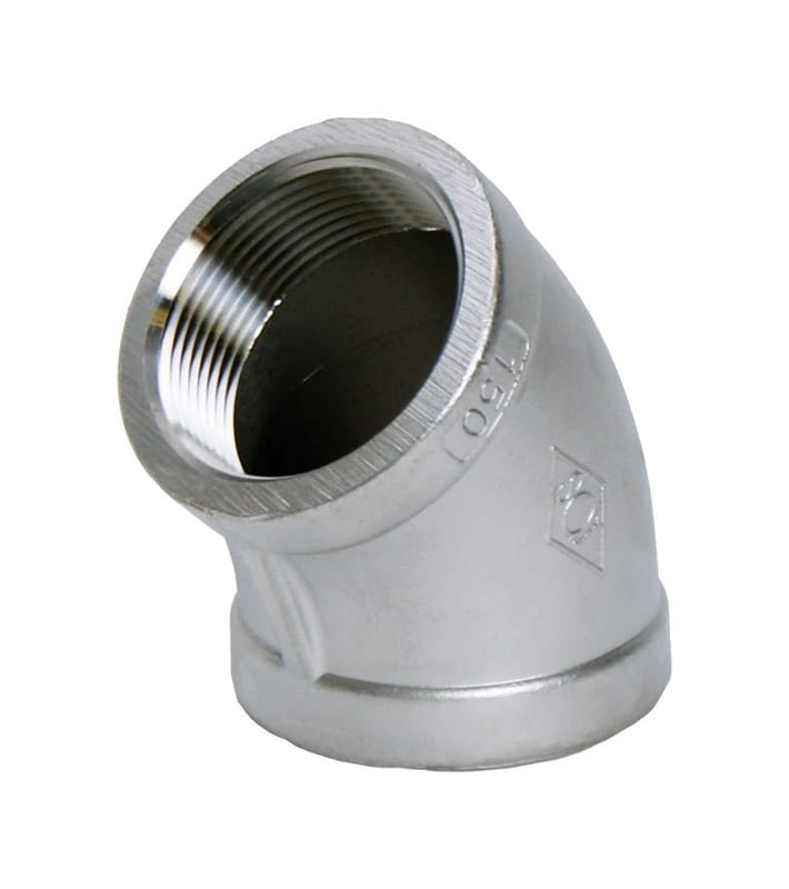 Smith-Cooper 4638100660 1-1/4 in. FPT X 1-1/4 in. D FPT Stainless Steel 45 Degree Elbow