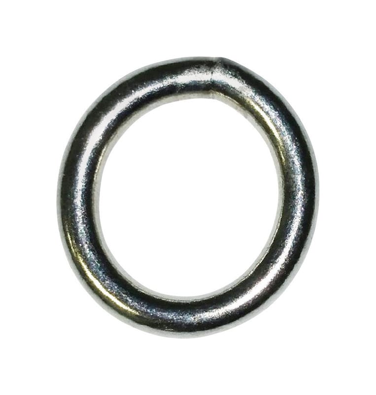 Baron 3-1 1/2 Large Nickel Plated Silver Steel 1 1/2 in. L Ring 1 pk