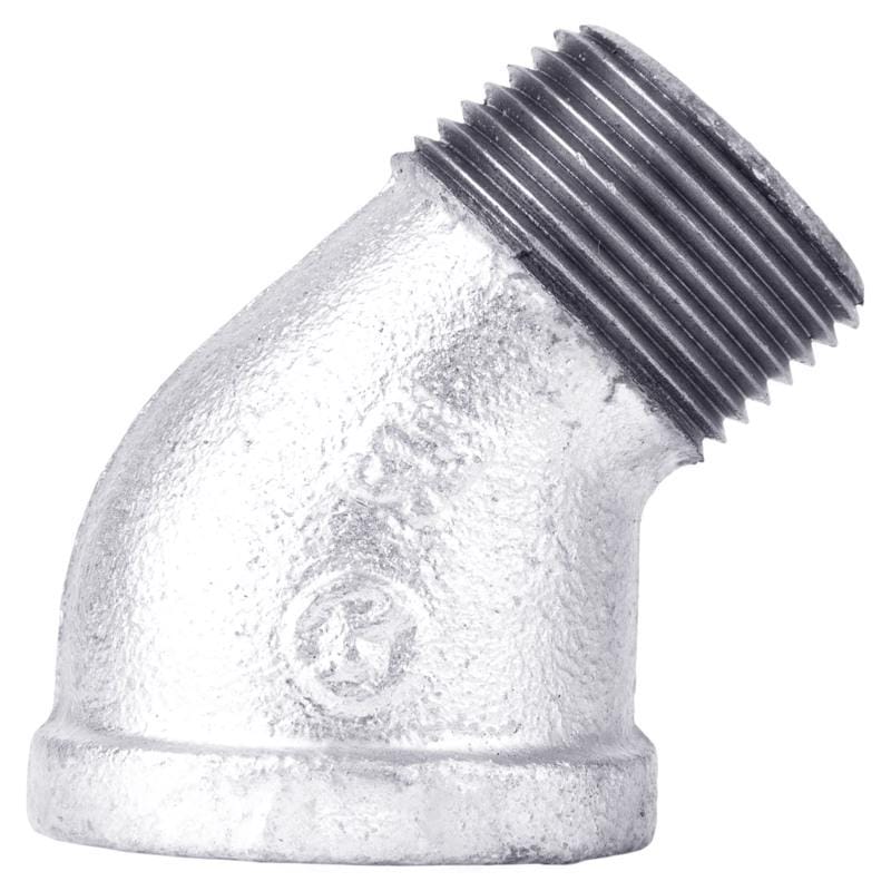 STZ Industries 501897 1-1/4 in. FIP X 1-1/4 in. D MIP Galvanized Malleable Iron 45 degree Street Elbow