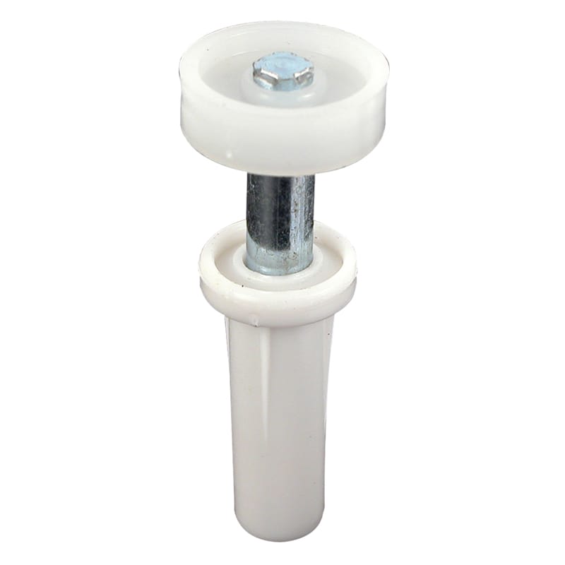 Prime-Line N 6582 7/8 in. D X 2-1/2 in. L Mill White Steel Guide Wheel 2 pc