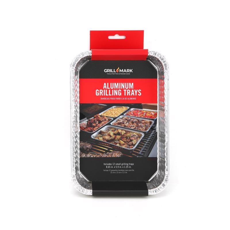 Grill Mark 606601 Aluminum Grilling Pan 8.5 in. L X 6 in. W 12 pk