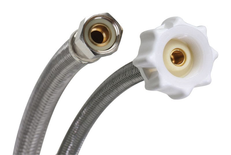 Fluidmaster B1T16CS 3/8 in. Compression X 7/8 in. D Ballcock 16 in. Braided Stainless Steel Toilet Supply Li