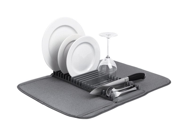 Umbra 330720-149 Charcoal Microfiber Drying Rack w/Mat