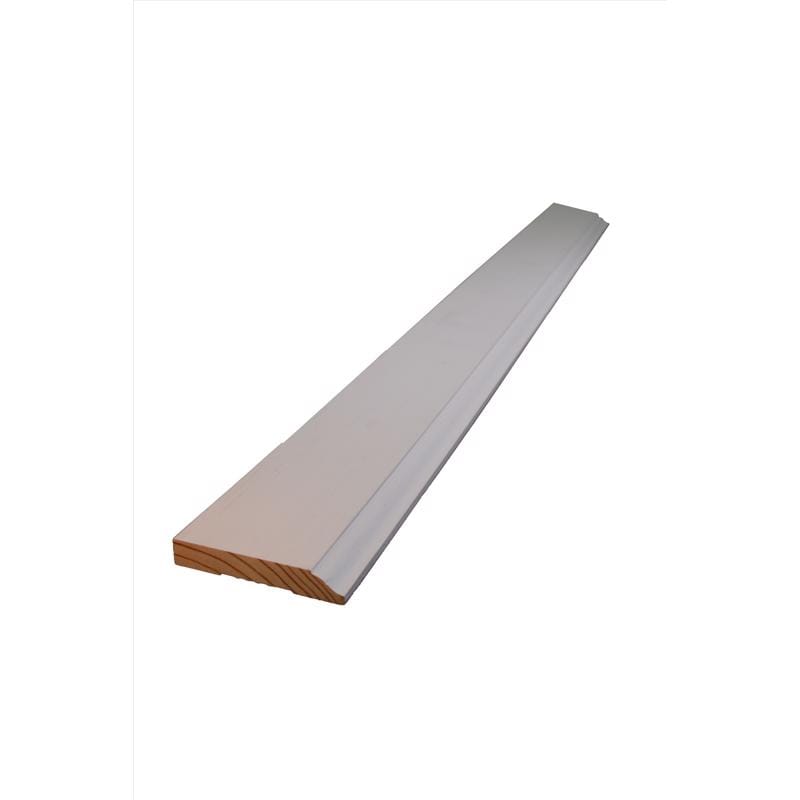 Alexandria Moulding 0W623-93096CAP 0.56 in. H X 3.25 in. W X 96 in. L Primed Gray Pine Baseboard