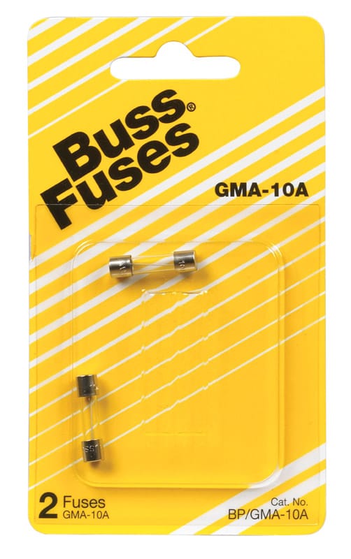 Bussmann BP/GMA-10A 10 amps Fast Acting Glass Fuse 1 pk