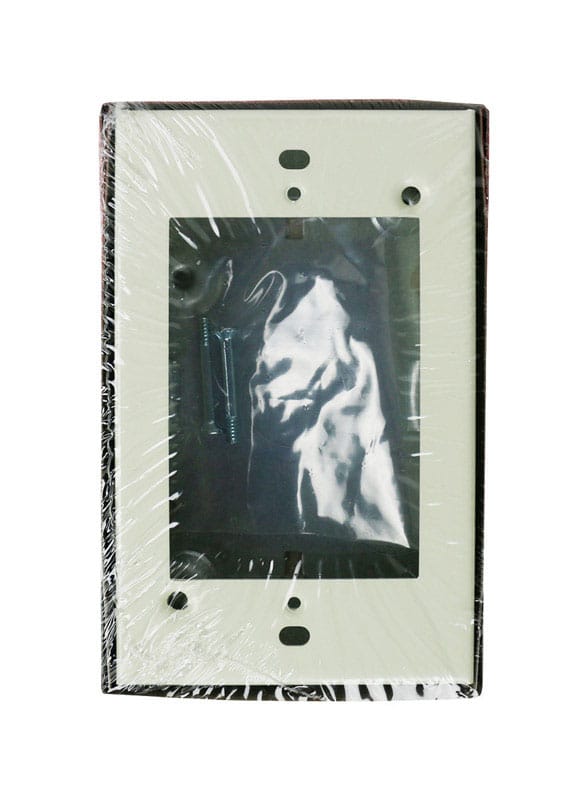 Legrand V5748S Rectangle Steel 1 gang Outlet Box Ivory