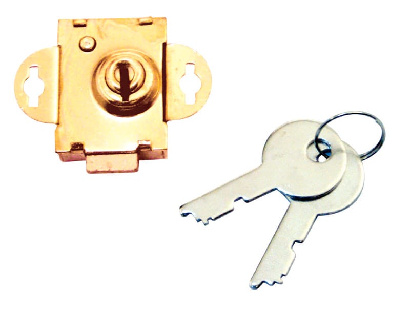 Prime-Line S 4048 Brass Plated Steel Counter Clockwise Mailbox Lock 2