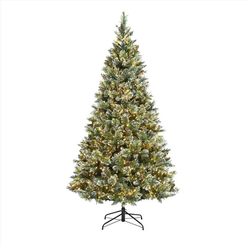 HBL 1-2 Tree 24-07071A Holiday Bright Lights 1-2 Tree 7-1/2 ft. Full LED 2000 ct Tripoli Pine Sparkle Color Changing Christ