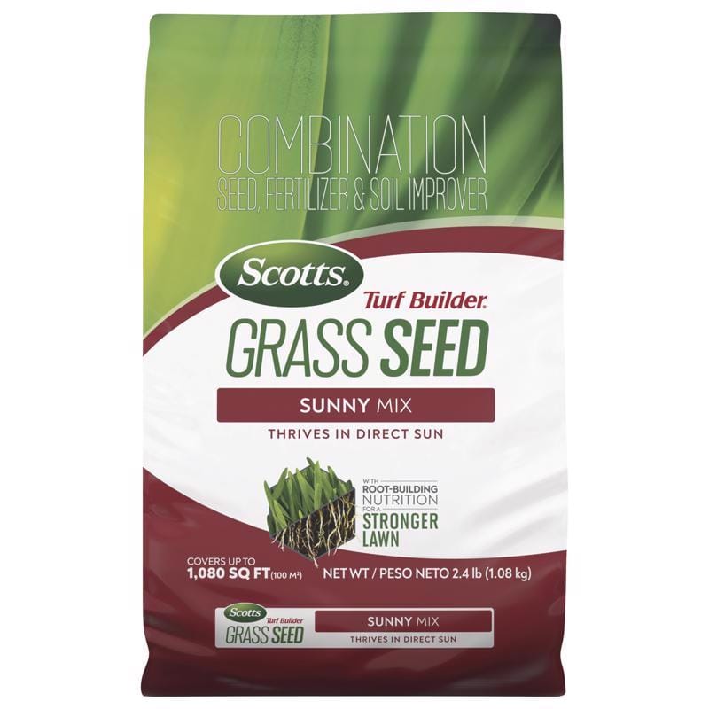 Scotts 18035A Turf Builder Mixed Full Sun Fertilizer/Seed/Soil Improver 2.4 lb