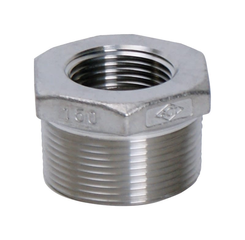 Smith Cooper 4638101090 Smith-Cooper 1-1/4 in. MPT X 1/2 in. D FPT Stainless Steel Hex Bushing