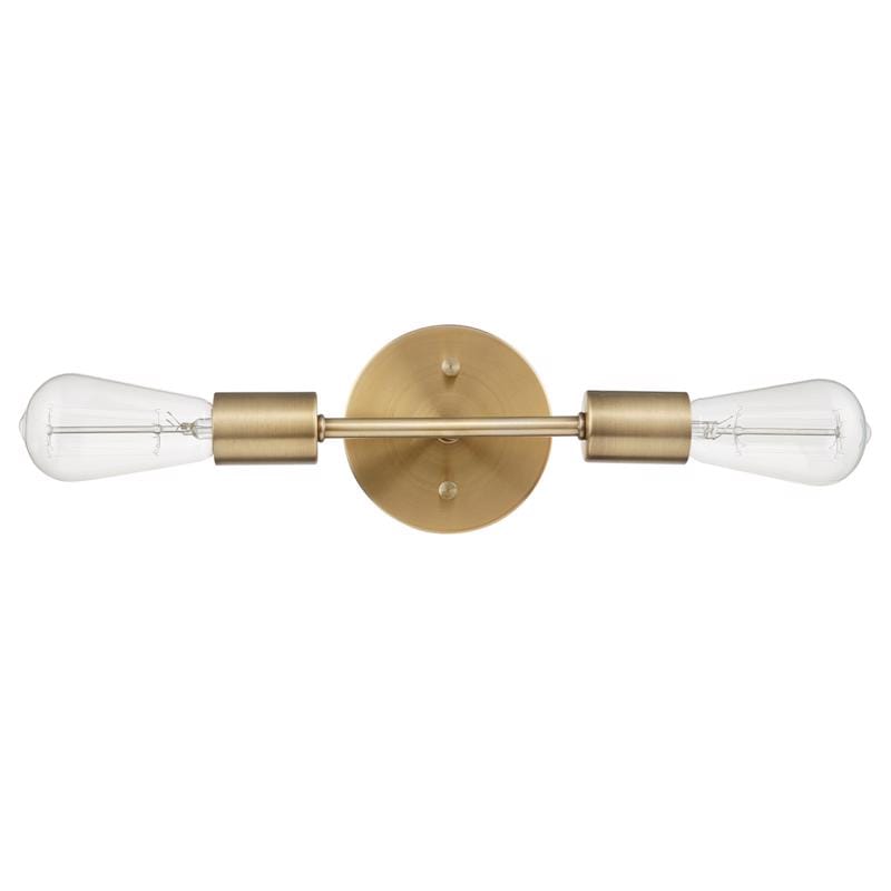 Globe Electric 51736 Matte Bronze 2 lights Incandescent Vanity Light Wall Mount