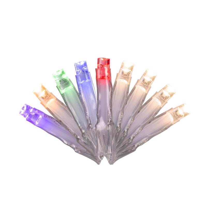 Celebrations 21-05000A LED Rice Multicolored/Warm White 200 ct Icicle Christmas Lights