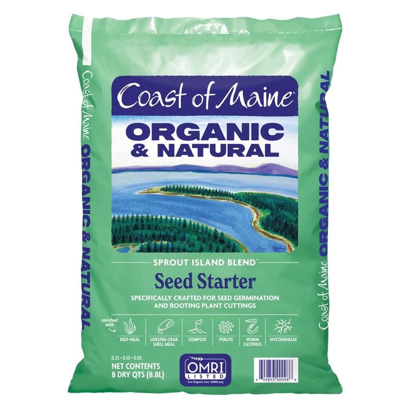 Coast of Maine SI4500 Sprout Island Blend Organic All Purpose Seed Starting Mix 8 qt. cap.
