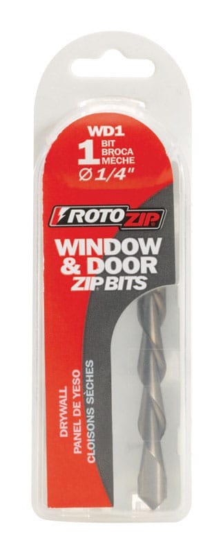 Rotozip WD1 1/4 in. X 1.2 in. L Steel Window/Door Zip Bit 1 pk