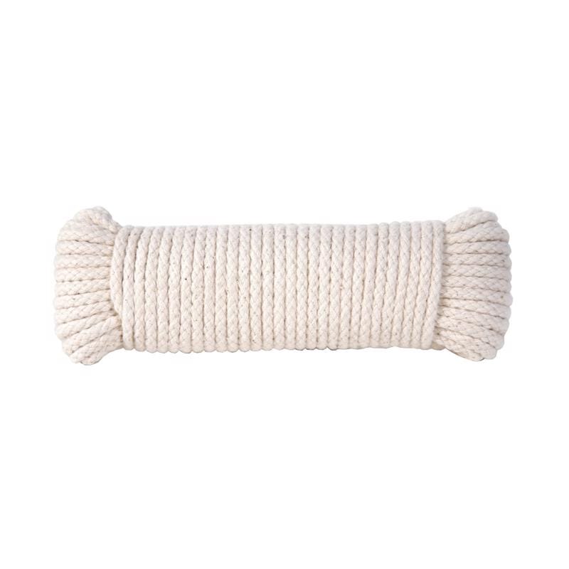 Koch Industries 5620624 3/16 in. D X 50 ft. L Natural Diamond Braided Cotton Clothesline Rope