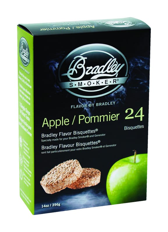 Bradley Smoker BTAP24 All Natural Apple Wood Bisquettes 24 pk