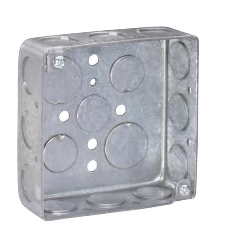 Southwire 52151-1/2DR-UPC New and Old Work 21 cu in Square Galvanized Steel Box Mount Silver