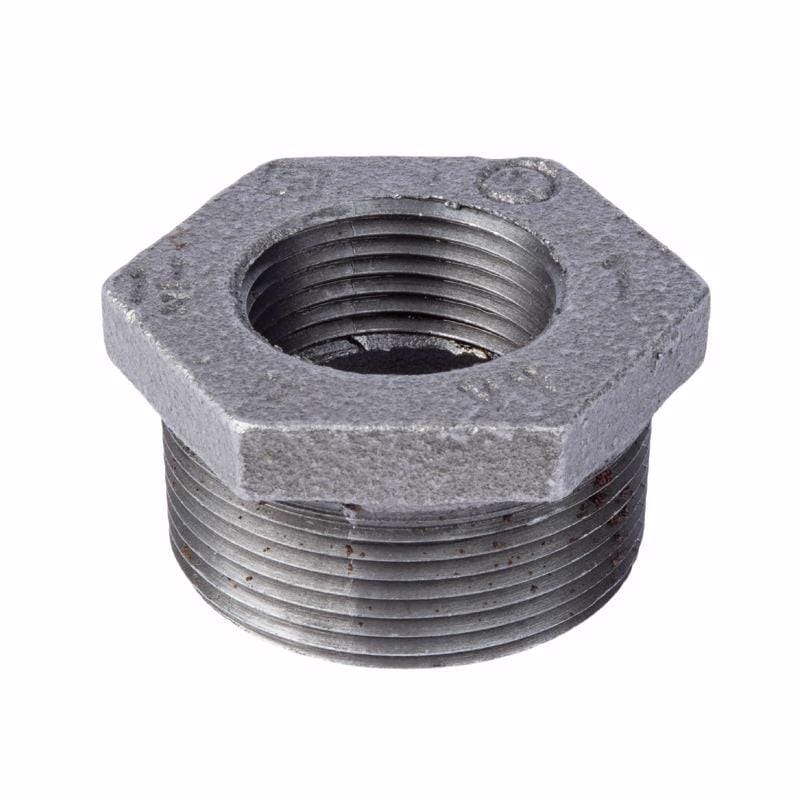 STZ Industries 310B-1121 1-1/2 in. MIP each X 1 in. D FIP Black Malleable Iron Hex Bushing