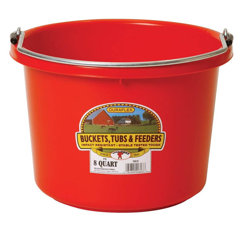 Miller P8RED6 8 qt Bucket Red