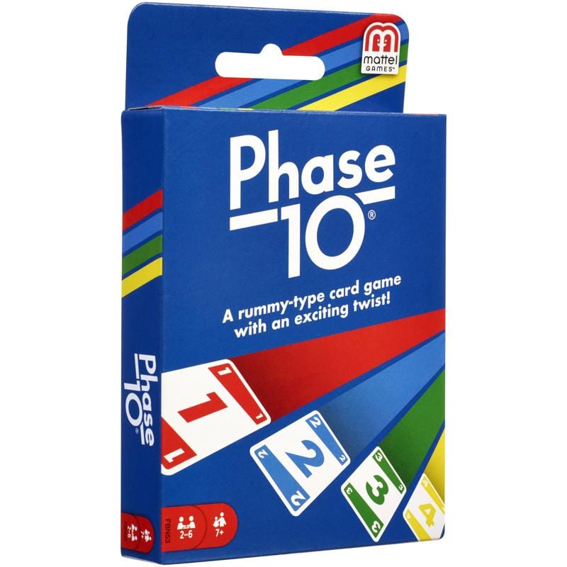 Mattel W4729 Phase 10 Card Game Multicolored 12 pc