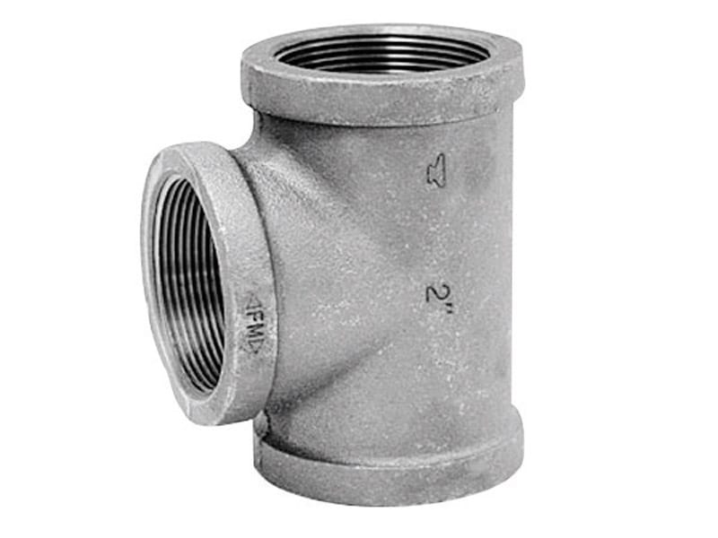 Anvil 8700120606 1-1/4 in. FPT X 1-1/4 in. D FPT 1-1/4 in. D FPT Black Malleable Iron Reducing Tee
