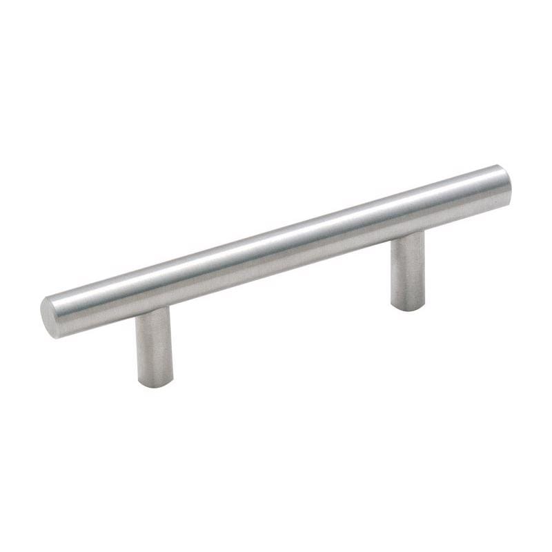 Amerock BP19010CSG9 Contemporary Bar Cabinet Pull 3 in. Sterling Nickel Silver 1 pk