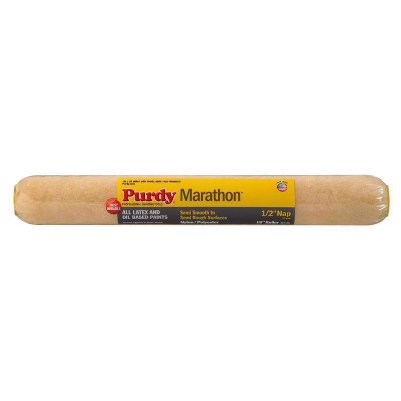 Purdy 144602183 Marathon Nylon/Polyester 18 in. W X 1/2 in. Paint Roller Cover 1 pk