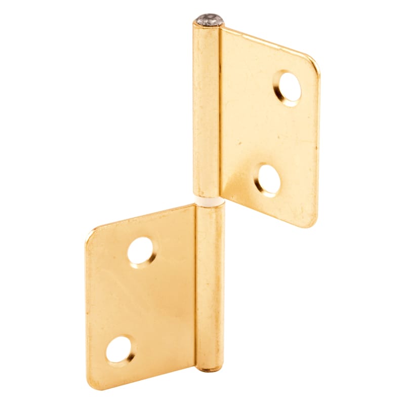 Prime-Line N 7025 3 in. L Brass-Plated Door Hinge 2 pk