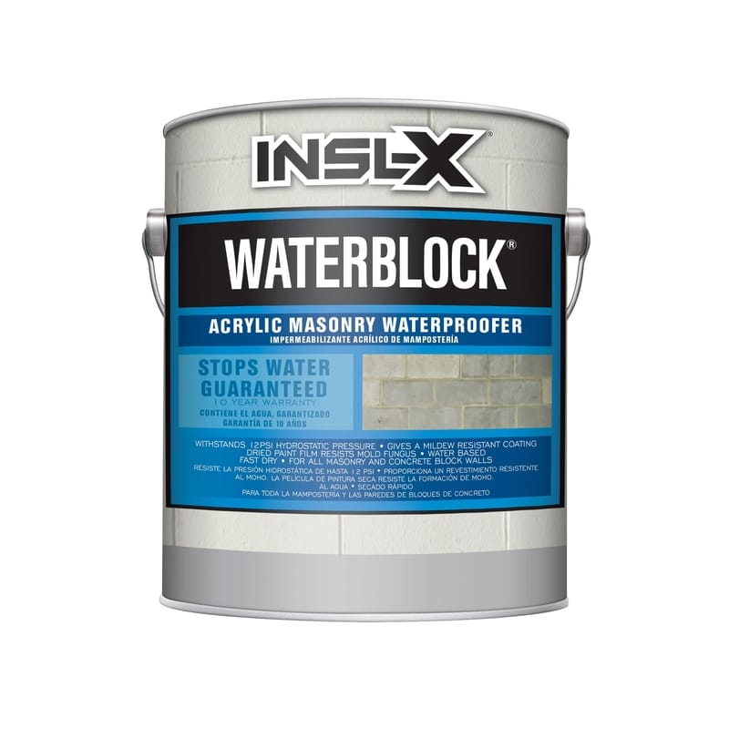 Insl-X AMW1000099-01 WaterBlock White Acrylic Waterproofing Concrete Stain 1 gal