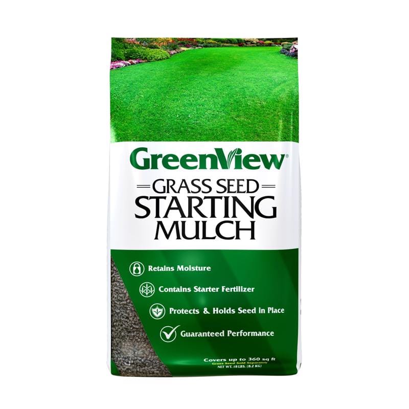 GreenView 2329906 Fairway Formula All Grasses Sun or Shade Grass Seed Starting Mulch 18 lb