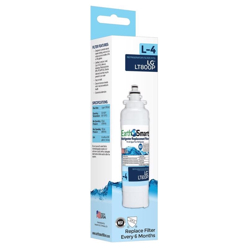 Earthsmart 102645 L4 Refrigerator Replacement Filter For LG LT800P