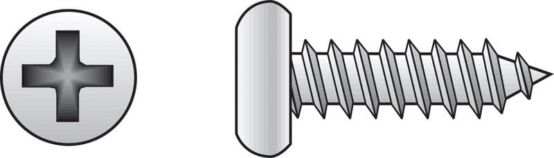 Hillman 0823328 No. 12 Ga. X 3 in. L Phillips Pan Head Sheet Metal Screws 50 pk