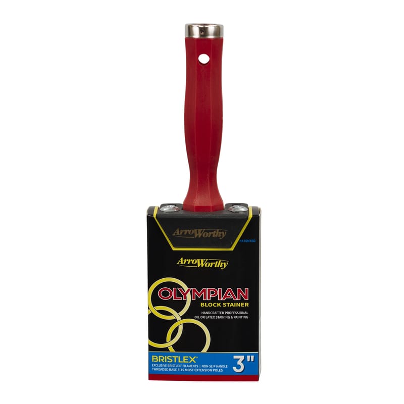 ArroWorthy 1095 0300 Olympian 3 in. Flat Stain Brush