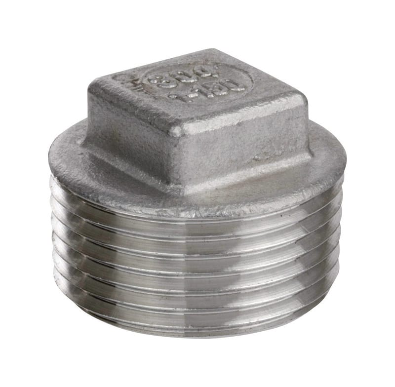 Smith Cooper 4638102270 Smith-Cooper 1-1/2 in. MIP Stainless Steel Square Head Plug