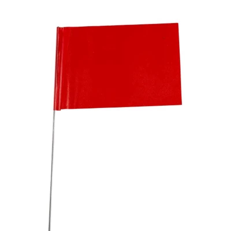 C.H. Hanson 15124 CH Hanson Co. 15 in. Fluorescent Red Stake Flags PVC 1 pk