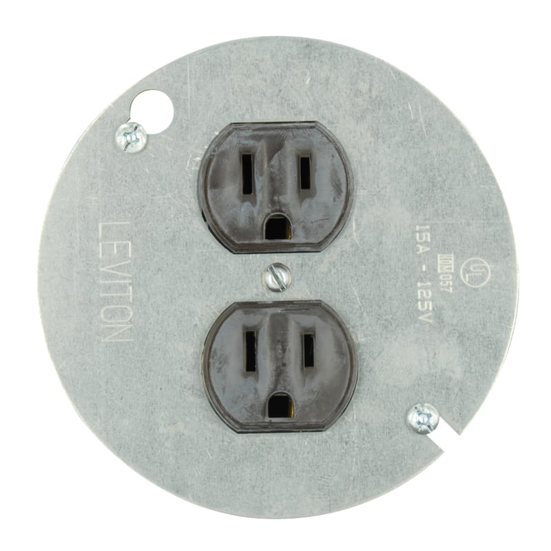 Leviton 250-01228-000 15 amps 125 V Duplex Brown Outlet 5-15R 1 pk