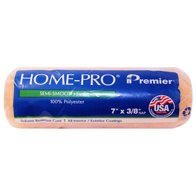 Premier 722 Home-Pro Polyester 7 in. W X 3/8 in. Paint Roller Cover 1 pk