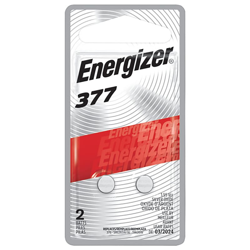 Energizer 377BPZ-2 Silver Oxide 377 1.5 V Electronic/Watch Battery 2 pk