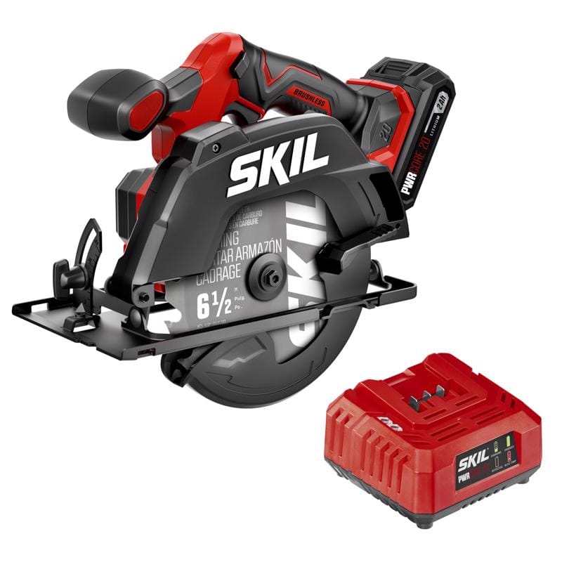 Skil CR6413B-11 20V PWR Core 6-1/2 in. Cordless Brushless Circular Saw Kit (Battery & Charger)