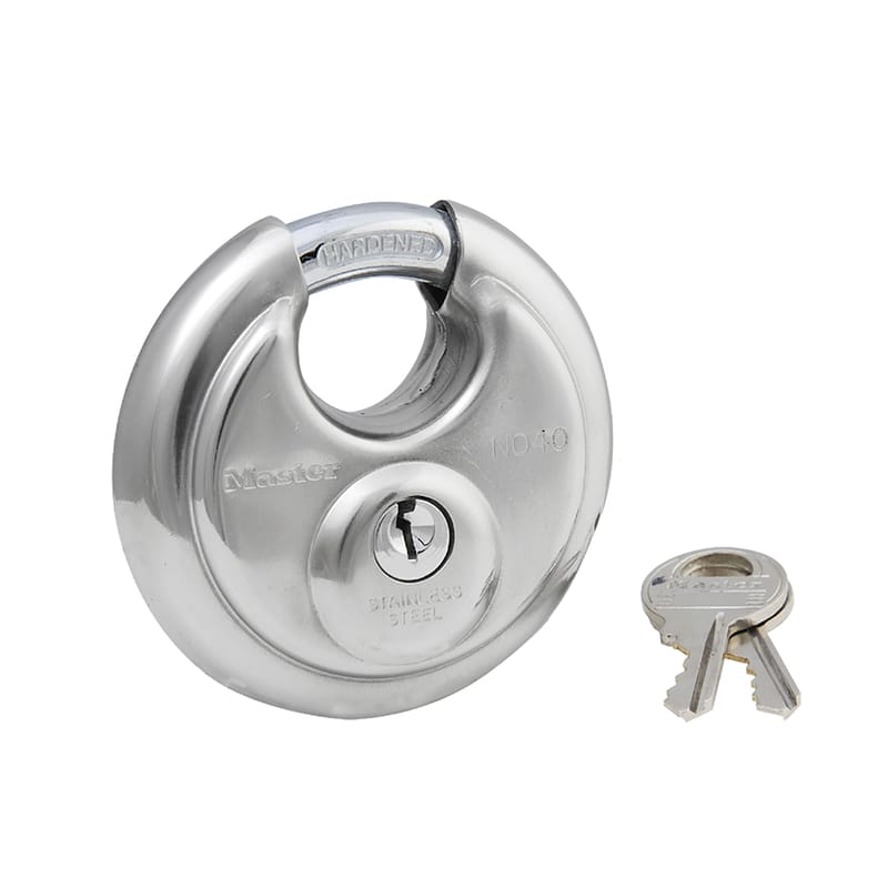 Master Lock 40DPF 2-3/4 in. H X 2-3/4 in. W Stainless Steel 4-Pin Cylinder Shrouded Padlock
