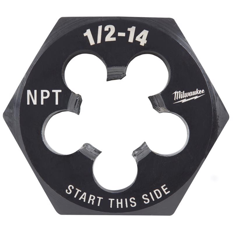 Milwaukee 49-57-5393 SAE 1/2-14 NPT 2-1/6" Hex Threading Die