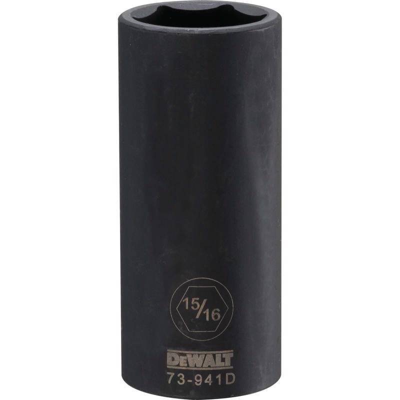 Dewalt DWMT73941OSP 15/16 in. X 1/2 in. drive SAE 6 Point Deep Impact Socket 1 pc