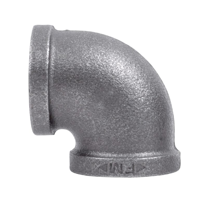 STZ Industries 310E90-14 1/4 in. FIP each X 1/4 in. D FIP Black Malleable Iron 90 Degree Elbow