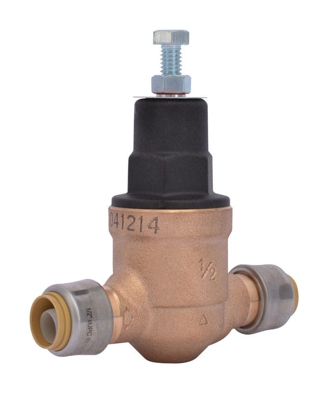 Cash Acme PVA08P-DSB-60 1/2 in. Push to Connect Bronze Pressure Regulating Valve
