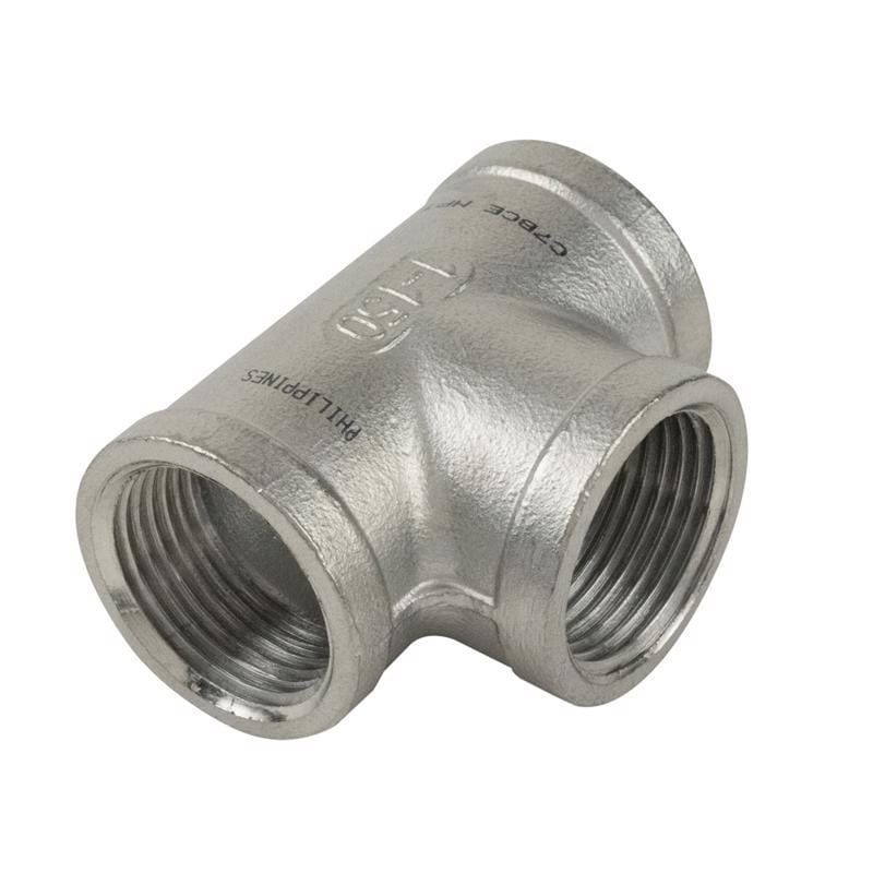 B&K SF-902 Proline 1 in. FIP X 1 in. D FIP 1 in. D FIP Stainless Steel Tee