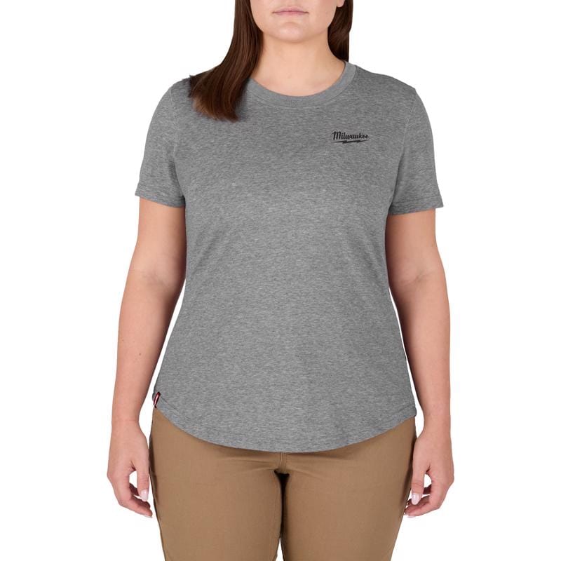 Milwaukee F452G-XL Freeflex XL Short Sleeve Women's Round Neck Gray Tee Shirt