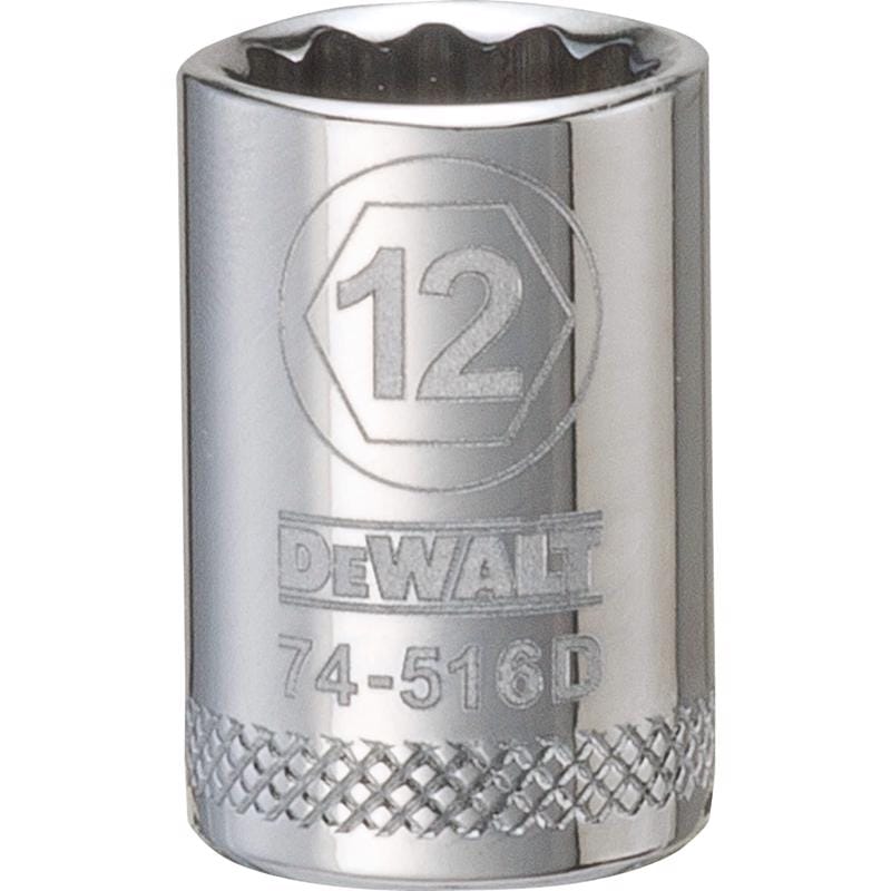 Dewalt DWMT74516OSP 12 mm X 3/8 in. drive SAE 12 Point Socket 1 pc
