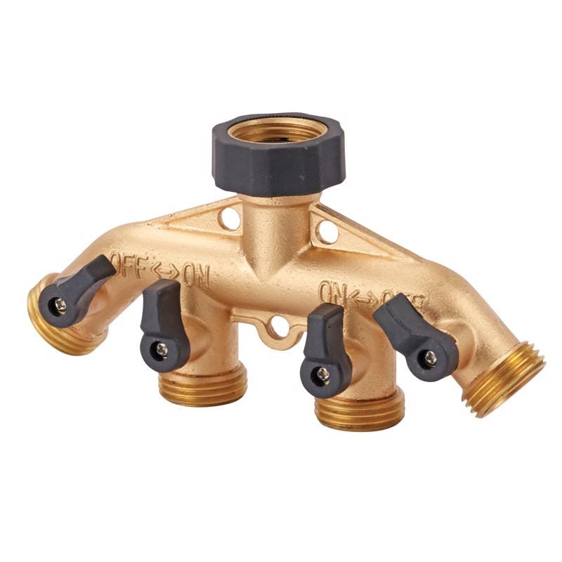 Melnor 9009 Metal Threaded Female 4-Way Shut-off Valve